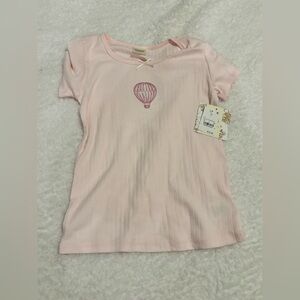 Wicked Katie Kime Girls' Light Pink Hot Air Balloon Tee L 10/12